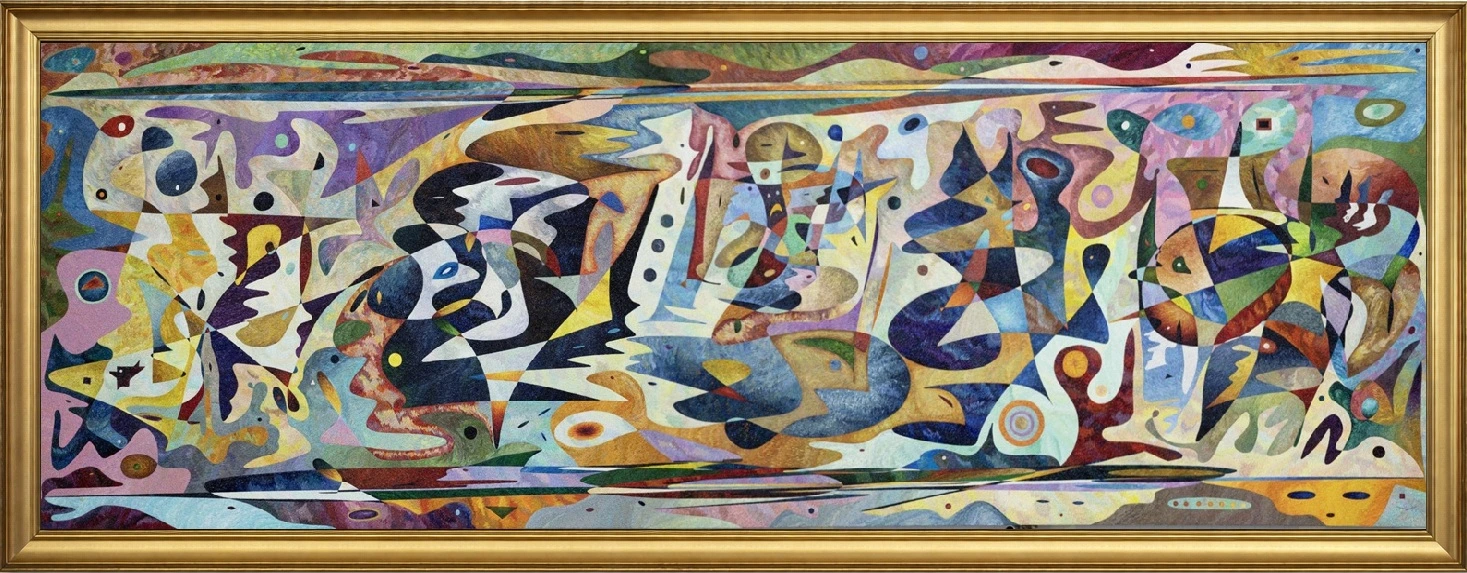 Cao Dai – monumental oil painting by Gheorghe Virtosu