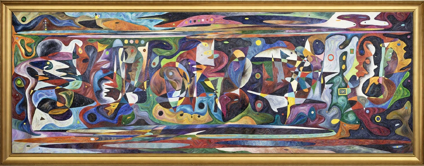 Cristianesimo – monumental oil painting by Gheorghe Virtosu