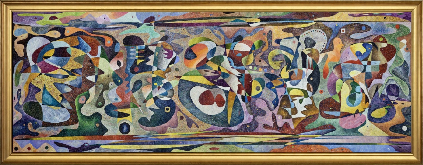 Gianismo – monumental oil painting by Gheorghe Virtosu