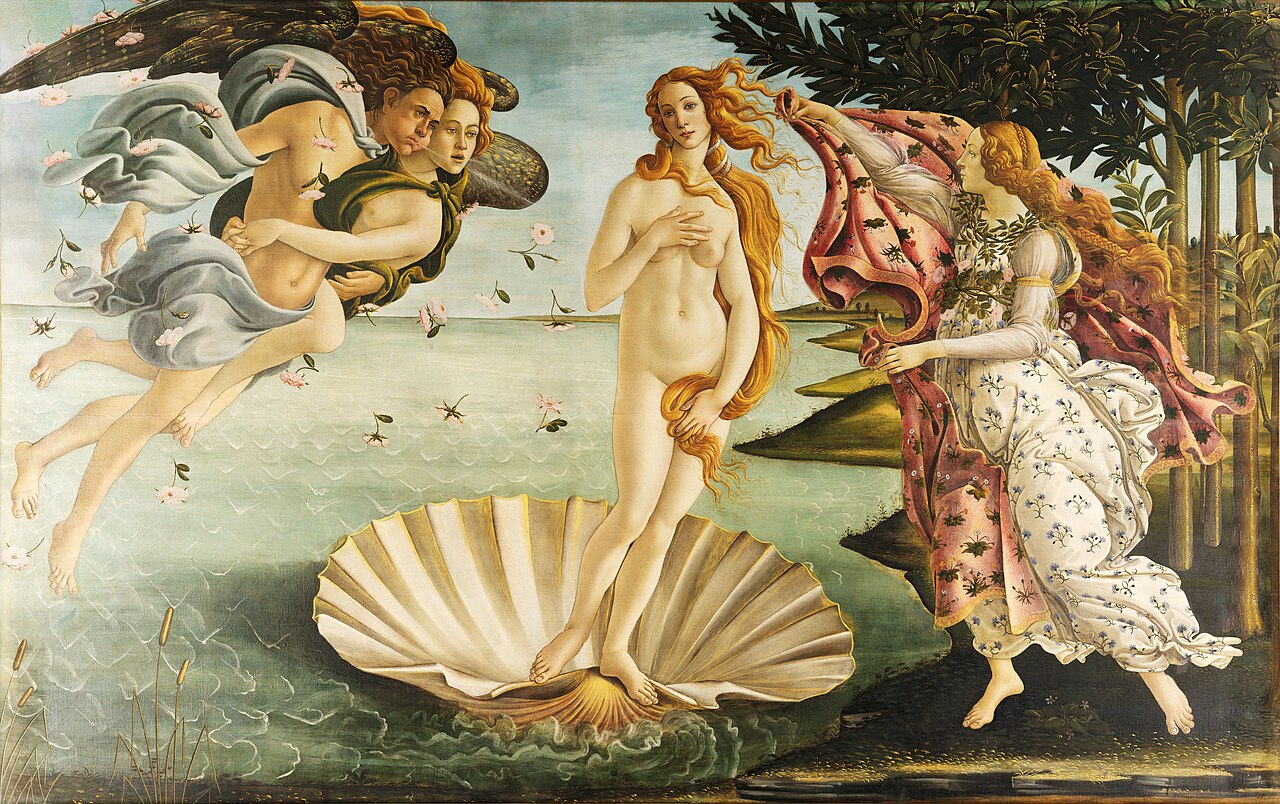 Sandro Botticelli, La Nascita di Venere, circa 1485–1486